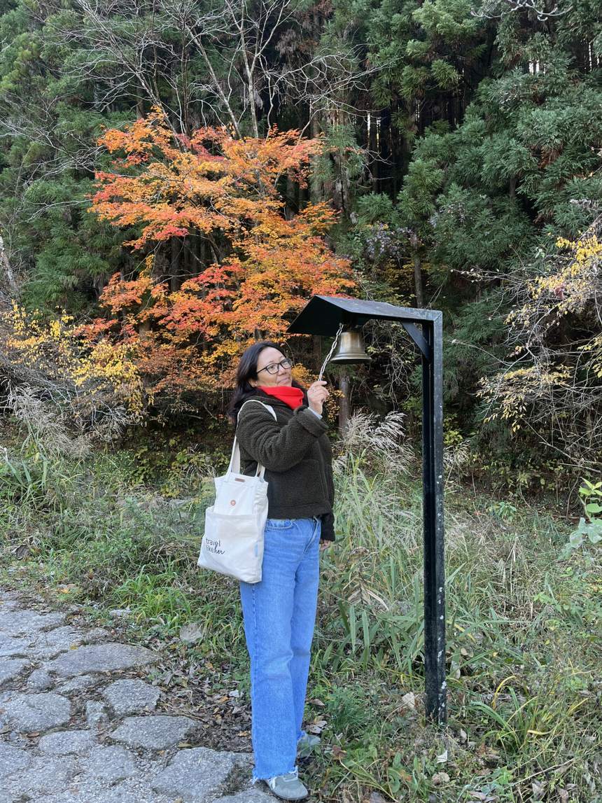 autumn bell on the samurai trail, japan